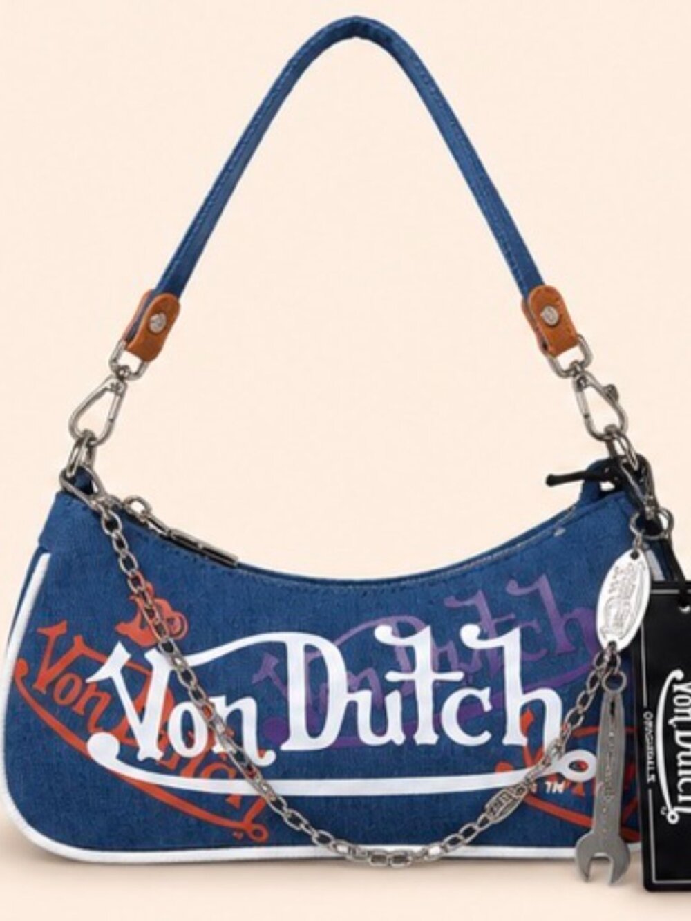 Von Dutch Denim‑Blue Shoulder Bag (NWT) — MSRP $99 - Picture 9 of 9